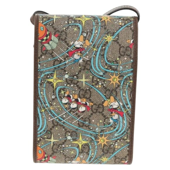 GUCCI GG Supreme Shoulder Bag PVC Beige Gold 647927 Auth 142997M - Picture 3 of 16